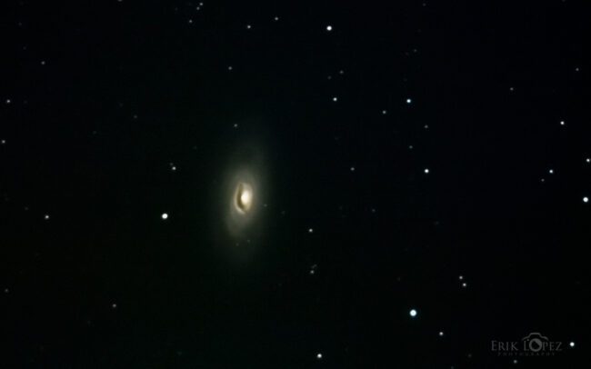 M64 - The Blackeye Galaxy. Carretero, Puebla, México. 12 de marzo de 2021, 23:12 hrs. f/0 13 sec ISO-8000 Celestron Advanced VX 9.25