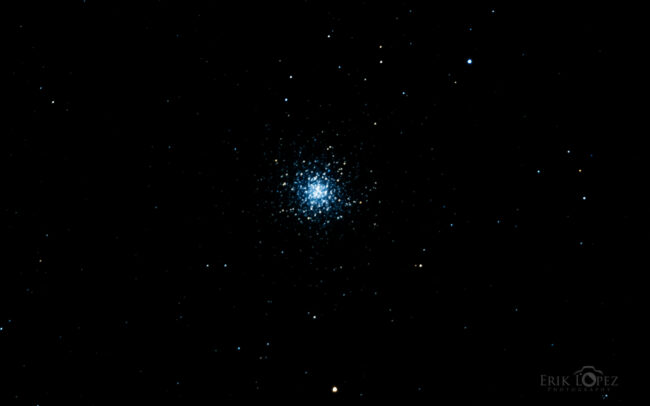 M13 - The Great Hercules Globular Cluster. Carretero, Puebla, México. 13 de marzo de 2021, 03:35 hrs. f/0 13 sec ISO-12800 Celestron Advanced VX 9.25