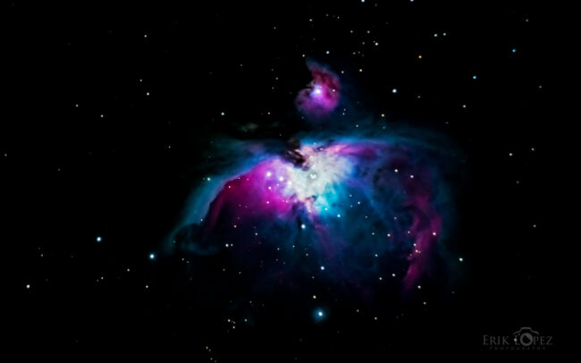 M42 - The Great Orion Nebula. Carretero, Puebla, México. 13 de marzo de 2021, 20:15 hrs. f/0 3 sec ISO-5000 Celestron Advanced VX 9.25